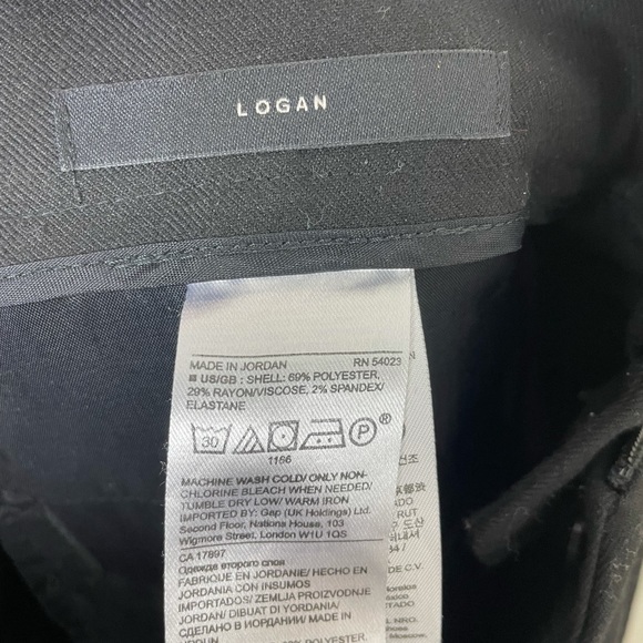 Banana Republic Logan Pants Size 2 Black Slacks Professional Business Pants - Picture 7 of 8